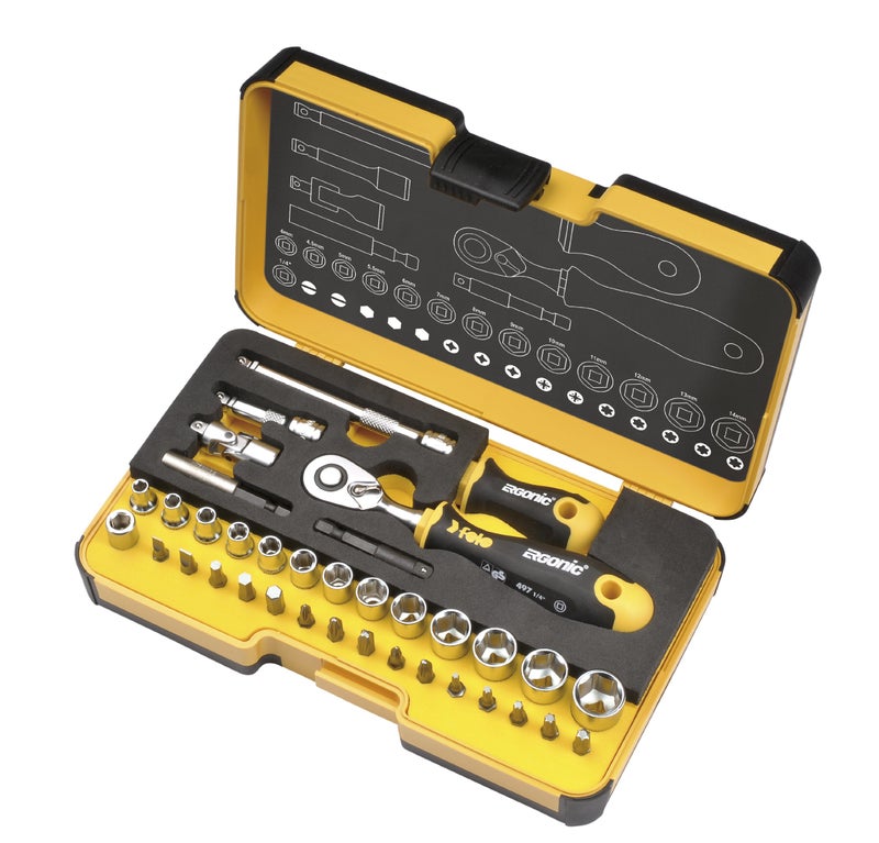 Felo 0715762053 RGo XL Box Socket Set 36 Piece