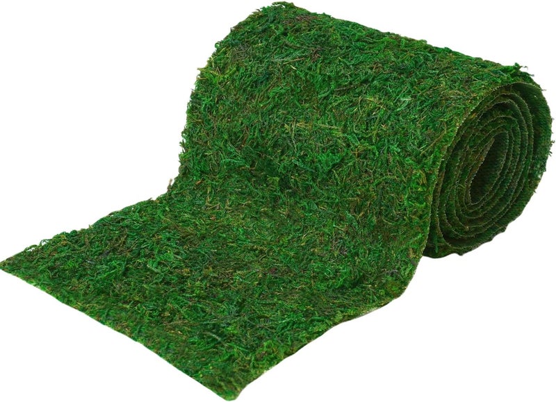 BYHER Roll of Green Moss for Fairy Gardens Wedding Other Arts and Crafts (15.3x130cm (6" W x 51" L)) - Image 1