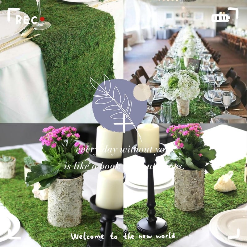 BYHER Roll of Green Moss for Fairy Gardens Wedding Other Arts and Crafts (15.3x130cm (6" W x 51" L)) - Image 5