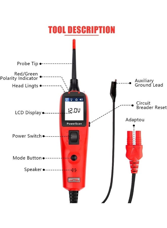 Autel Autel Automotive Circuit Tester Powerscan PS100 Power Circuit Probe Electrical System Diagnostics  - Image 4