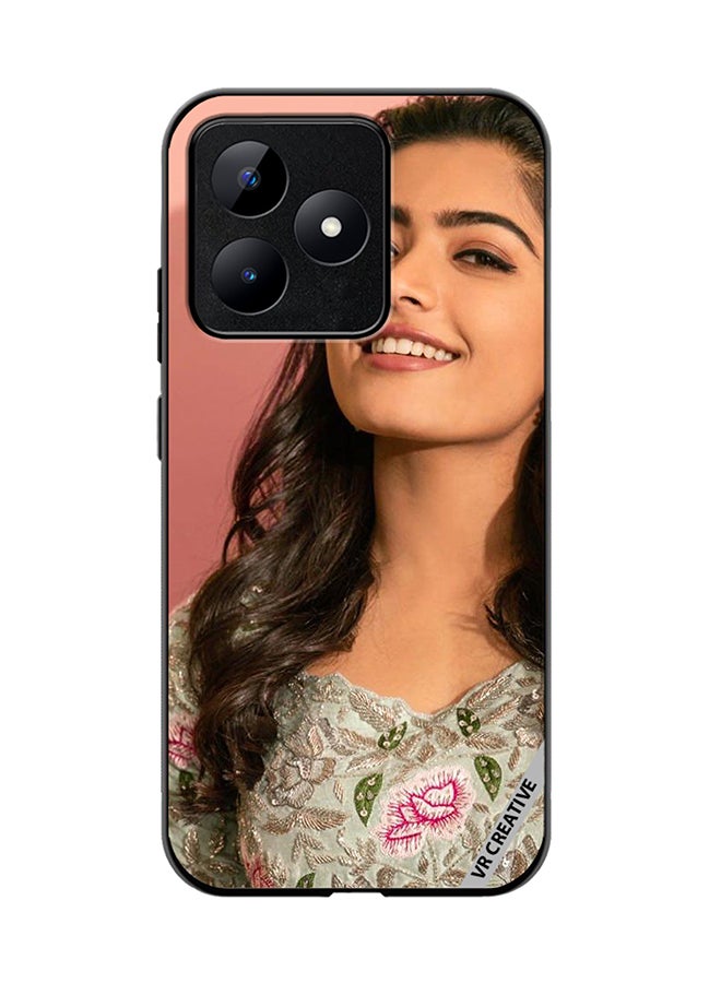 VR CREATIVE Protective Case Cover For Realme C53 Bollywood Actress Rashmika Mandanna Design Multicolour - Image 1