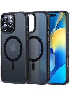 iPhone 16 Pro Case, Compatible with MagSafe, Shockproof  Protection, Magnetic Phone Case for iPhone 16 Pro , Classic Hybrid Case (HaloLock), Frosted Black