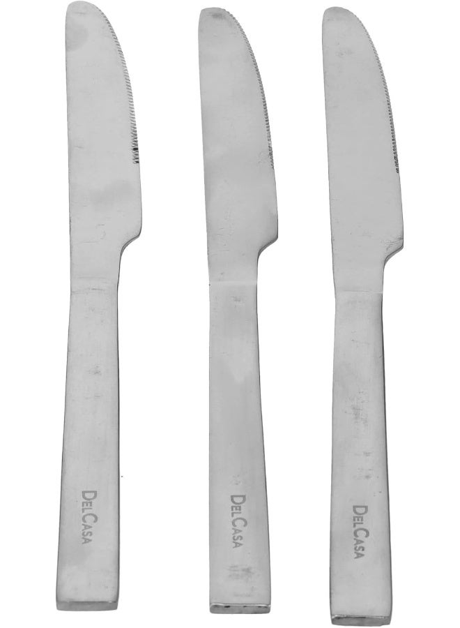 ديلكاسا طاولة ديلكاسا DC2936 من الفولاذ المقاوم للصدأ، 3 قطع، فضية - Image 1