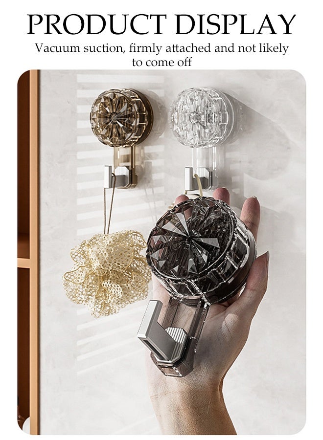 DUNISO 3 Pcs Suction Cup Hooks，Multifunctional Heavy Duty Hooks，Multifunctional Wall Hooks，Waterproof And Moisture Proof，Can Be Disassembled And Reused，Suitable For Kitchen, Bedroom, Bathroom, Entrance Hall - Image 3