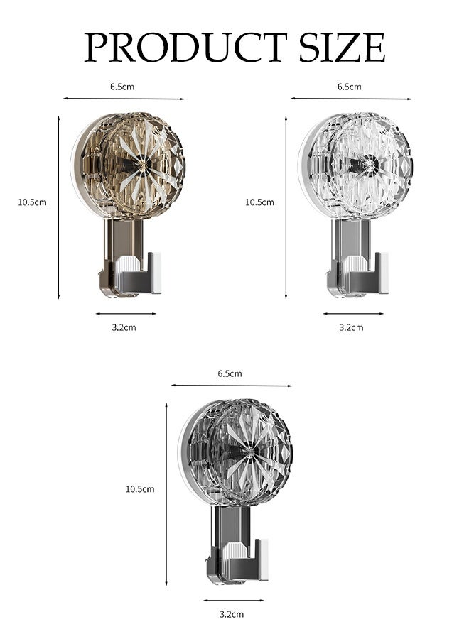 DUNISO 3 Pcs Suction Cup Hooks，Multifunctional Heavy Duty Hooks，Multifunctional Wall Hooks，Waterproof And Moisture Proof，Can Be Disassembled And Reused，Suitable For Kitchen, Bedroom, Bathroom, Entrance Hall - Image 2