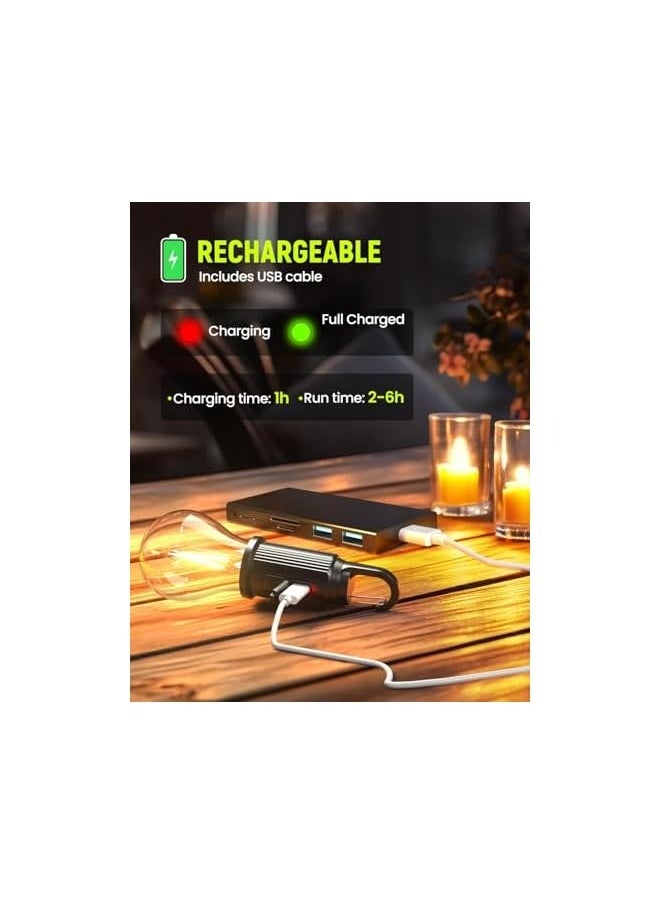 erorex Camping Lights Rechargeable Camping Lights for Tents, 3 Lighting Modes Camping Lights Lanterns Portable Tent Lights for Camping, Hiking, Fishing, Emergency, Household, Car Repairing, 4PCS  - Image 3