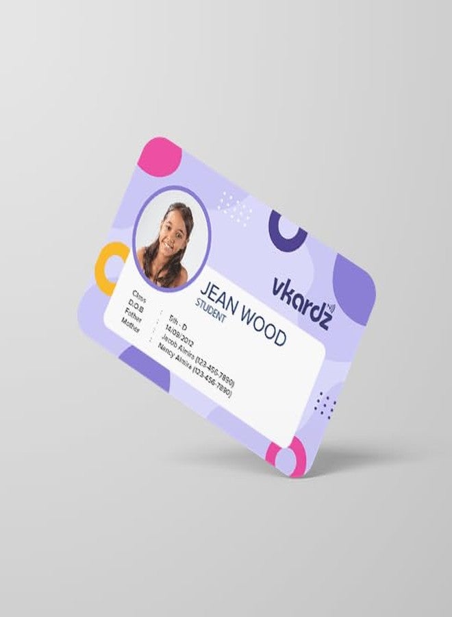 vKardz - Professional NFC Card & Smart Contactless Digital Business Card (Student:01) - Image 2