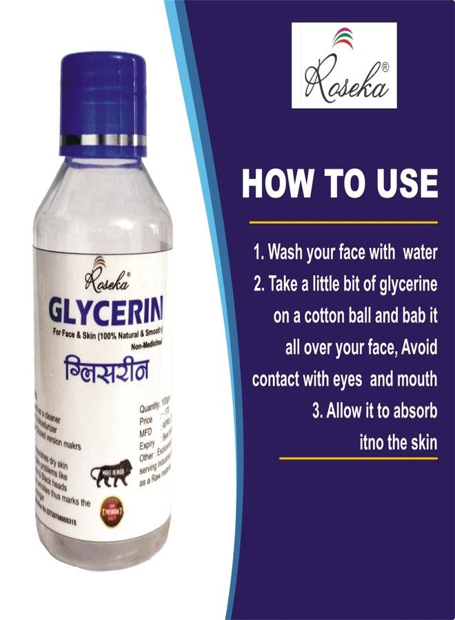 Roseka Glycerin And Combo set Natural Beauty & Skin Care 280ml (Pack of - 4) - Image 4