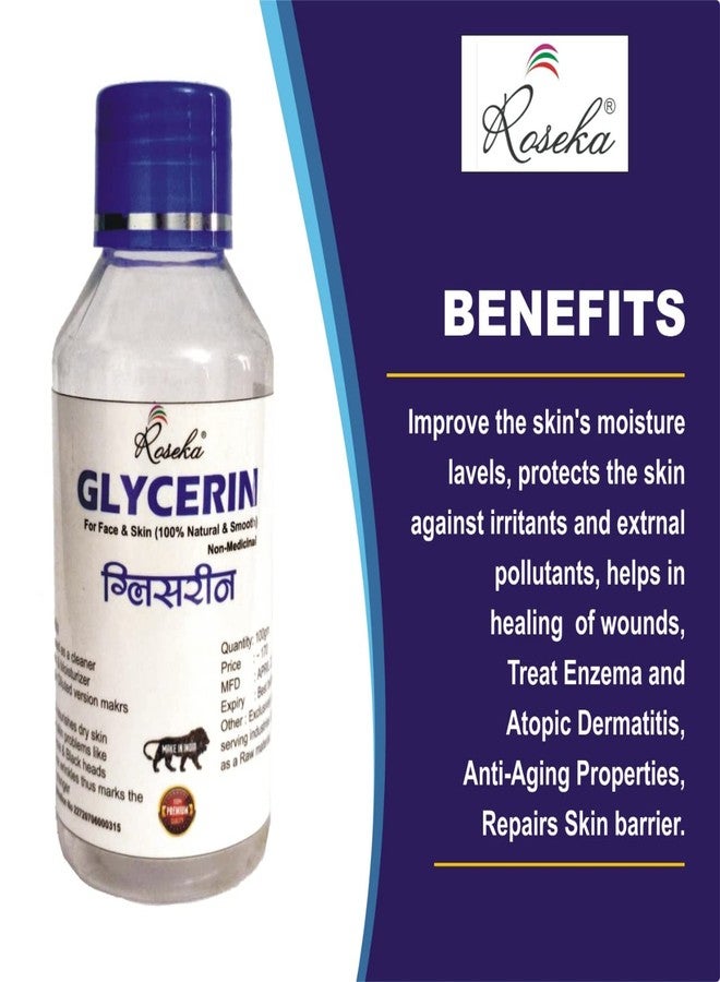 Roseka Glycerin And Combo set Natural Beauty & Skin Care 280ml (Pack of - 4) - Image 5