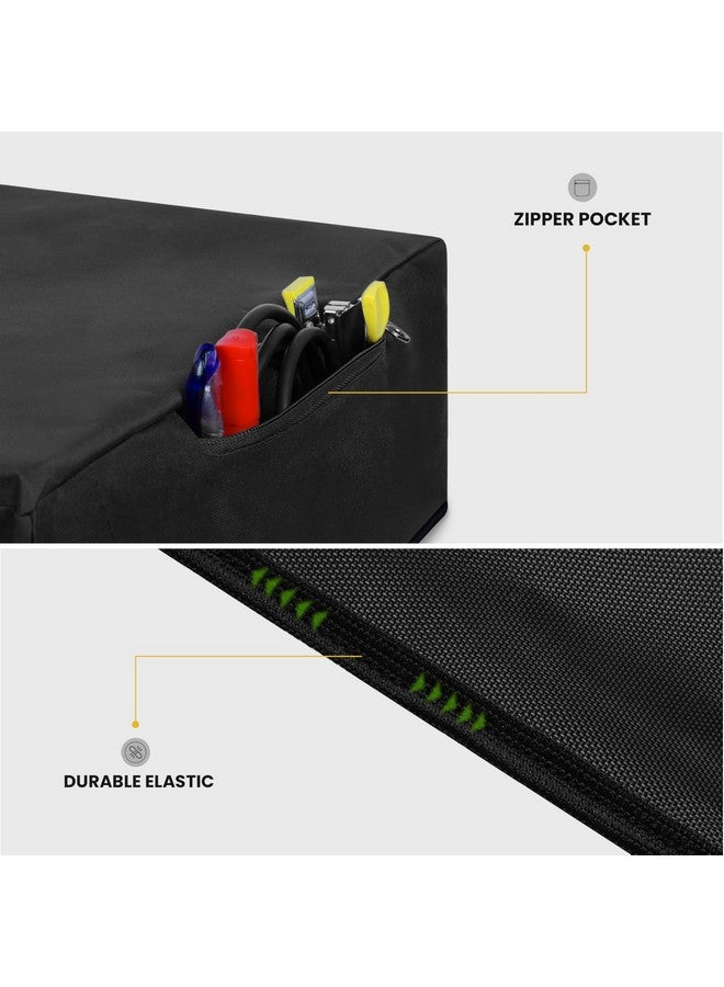 Alifiya Dust Proof Washable Printer Cover for HP Deskjet 2723 / 2676 / 2621 All In One Wireless Inkjet Printer - Black - Image 3