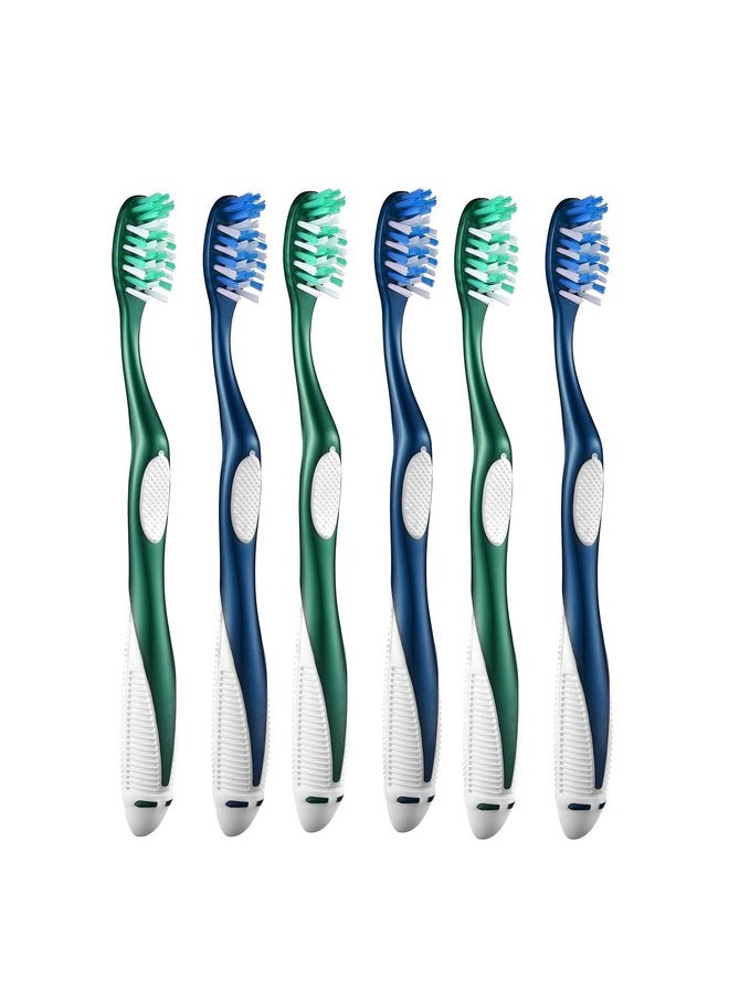 Fremouth Fremouth Extra Firm Toothbrushes for Adults, Extra Hard Bristles, 6 Count  - Image 1