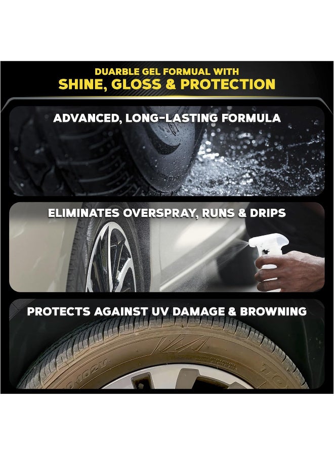 ميجواير جل إطارات ميجوايرز Gold Class Endurance G7516 سعة 16 أونصة – لمعان عالي وحماية طويلة الأمد من الأشعة فوق البنفسجية وبهتان الإطارات - Image 3