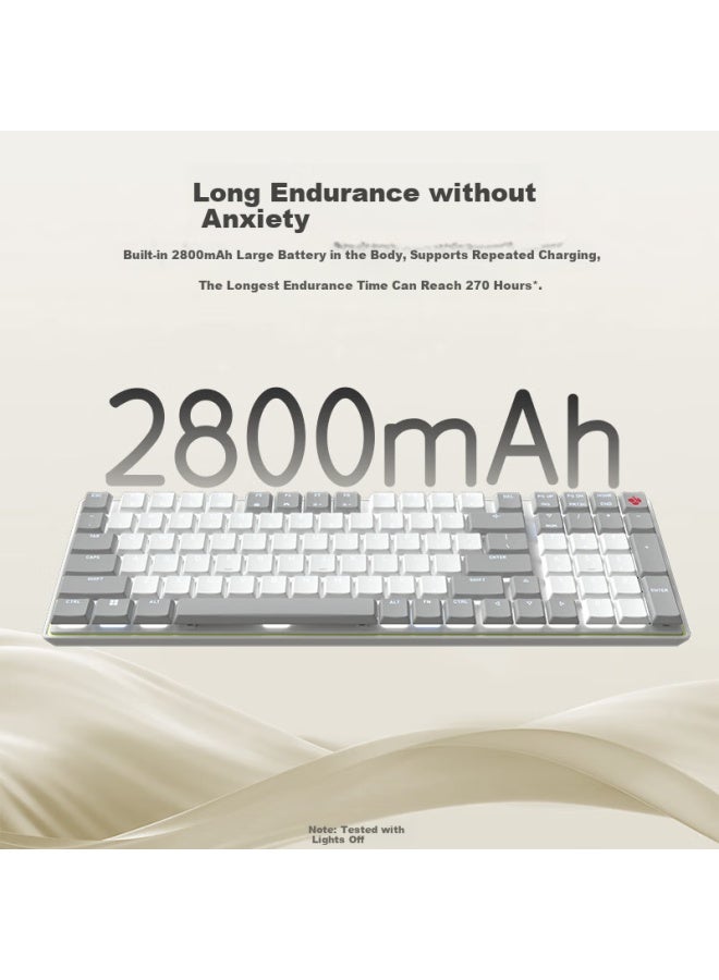 Cherry Kw550mx-lp Low-profile Mechanical Wireless Bluetooth Dual-mode Office Gaming Keyboard For Mac, Slim, Lightweight, Clicky Red Switches, Black - Image 2