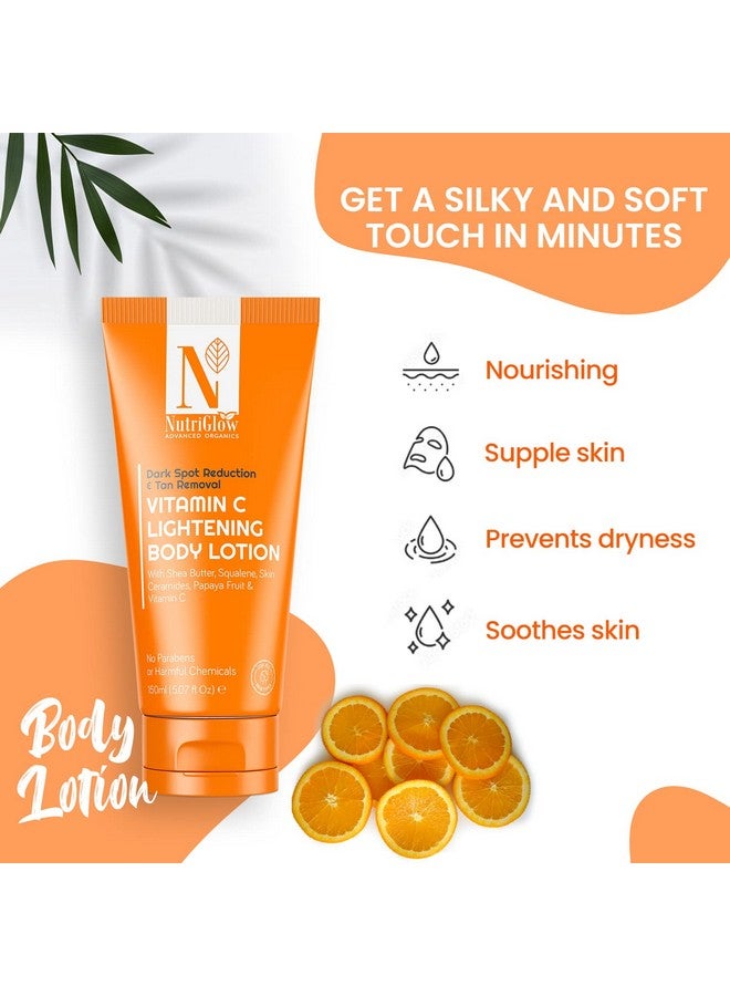 NutriGlow Advanced Organics Vitamin C Face Wash (100gm) & Body Lotion (150gm) for Brightening Skin | All Skin Type - Combo Pack of 2 - Image 2