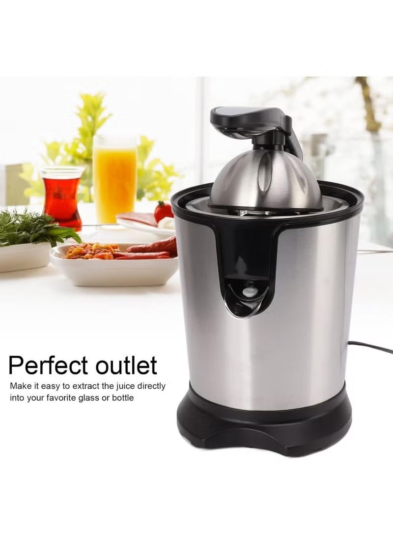 Denx Electric Citrus Juicer 130W – Stainless Steel Juice Extractor for Orange, Lemon, and Grapefruit, Manual Press, Anti-Drip Spout, Easy to Clean, Compact Design, DX3212 - Image 2