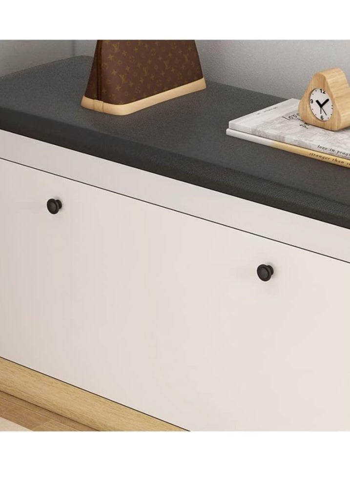 JOMILA Shoe Storage Bench with Hidden Shoe Rack Leather Entryway Shoe Bench Seat Shoe Organizer Shoe Cabinet Modern Entryway Decorative Furniture - Image 3