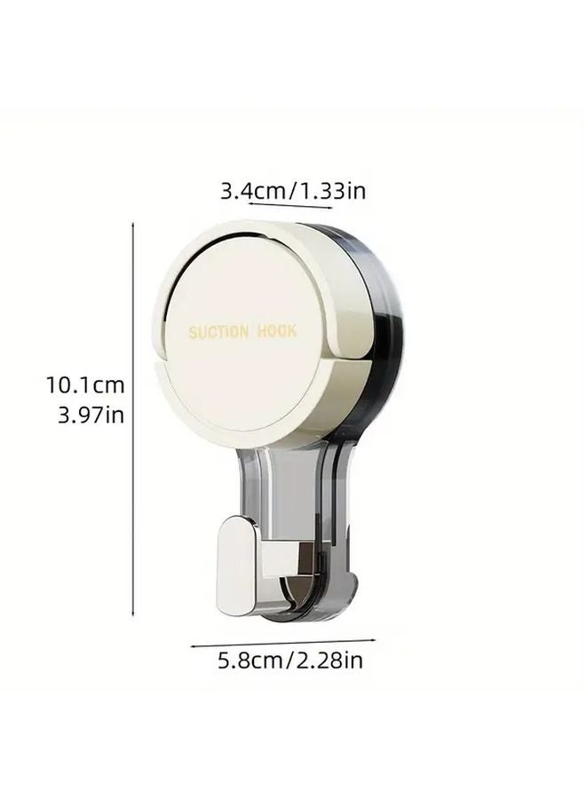 4 Pcs Self Adhesive Towel Rack With Suction Cup Hooks Yellow White Green - Image 4