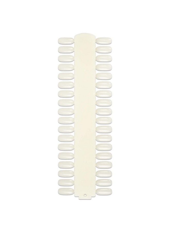 Beauticom 10 Palettes Beauticom 36 Nail Tips Display Board For Nail Art Design Pattern Practice And Swatch Nail Polish Colors(36 Tips Palette (Natural) 10 Pieces) - Image 1