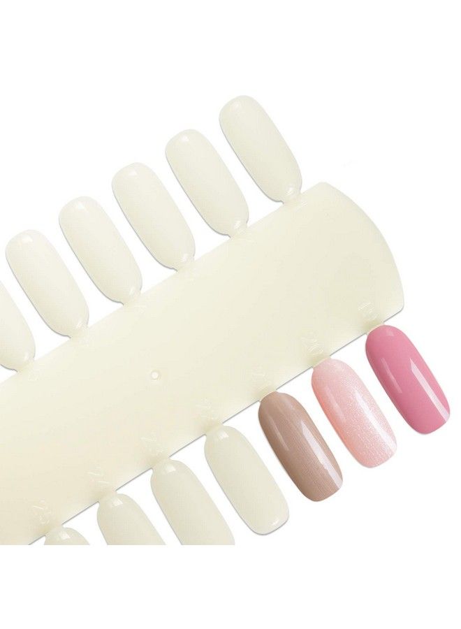 Beauticom 10 Palettes Beauticom 36 Nail Tips Display Board For Nail Art Design Pattern Practice And Swatch Nail Polish Colors(36 Tips Palette (Natural) 10 Pieces) - Image 4