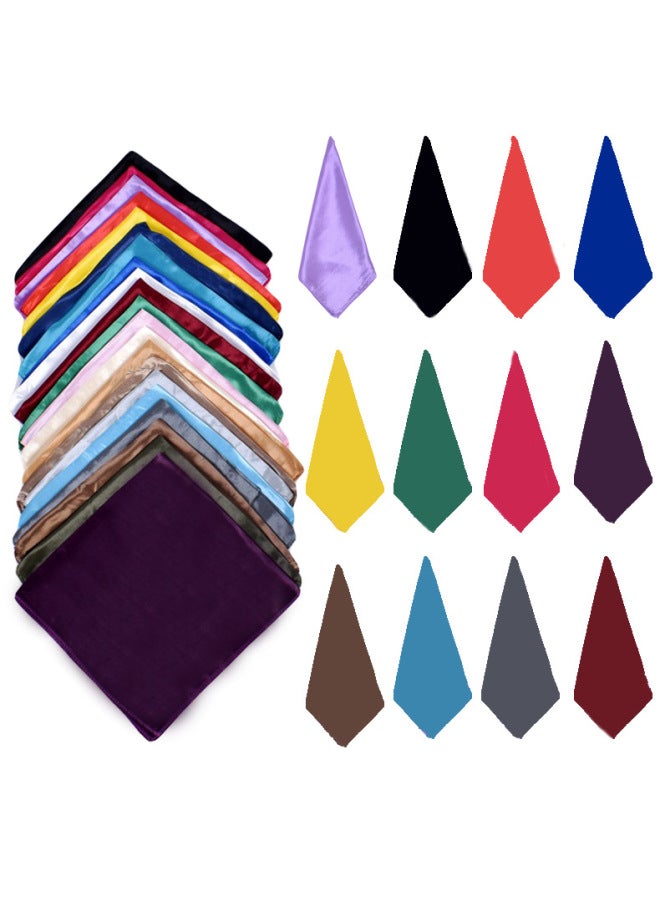 Korean Style Fashionable All-season Imitation Silk Monochrome 50 Square Silk Scarf Silk Scarf Tie Ready For Sale