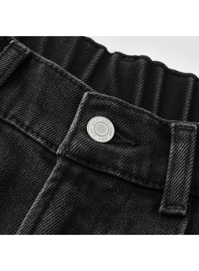 Semir Mall Same Style | Senrou Women's Winter High Waist Semi-elastic Waist Wide Leg Jeans 103725124001a - Image 2