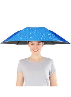 Umbrella Hat,  Fishing Umbrella Cap Hands Free Umbrella Elastic Folding Compact UV&Rain Protection Headwear Elastic headband Umbrella Hats for Women Men Hands Free Umbrella