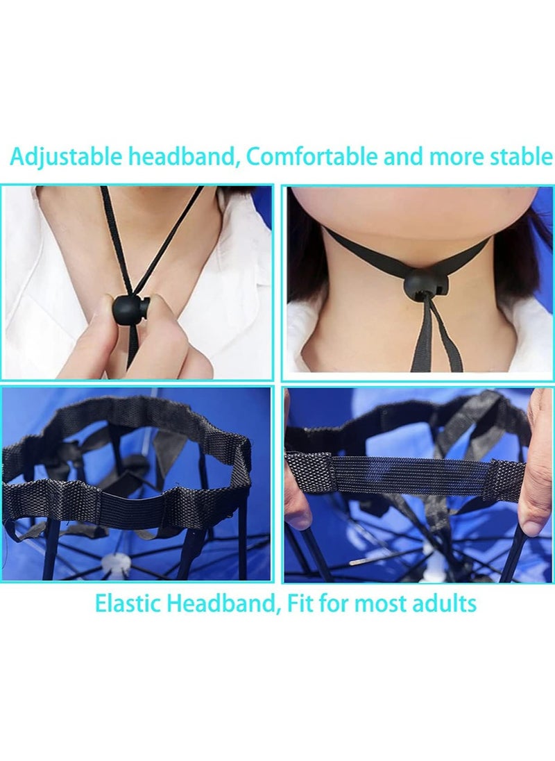 yIFeNG - Umbrella Hat,  Fishing Umbrella Cap Hands Free Umbrella Elastic Folding Compact UV&Rain Protection Headwear Elastic headband Umbrella Hats for Women Men Hands Free Umbrella - Image 1
