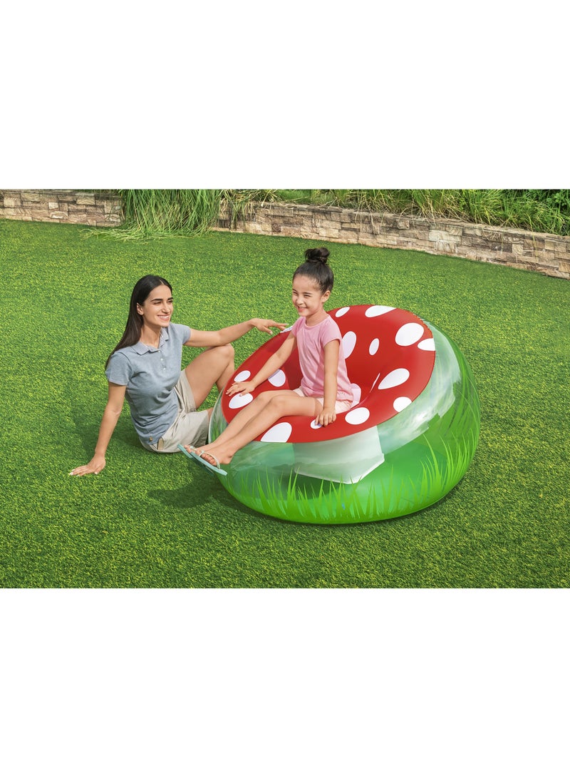 بست واي كرسي هواء Mighty Mushroom مقاس 75123 من Bestway® 44" x 44" x 26"/1.12 متر x 1.12 متر x 66 سم - Image 2