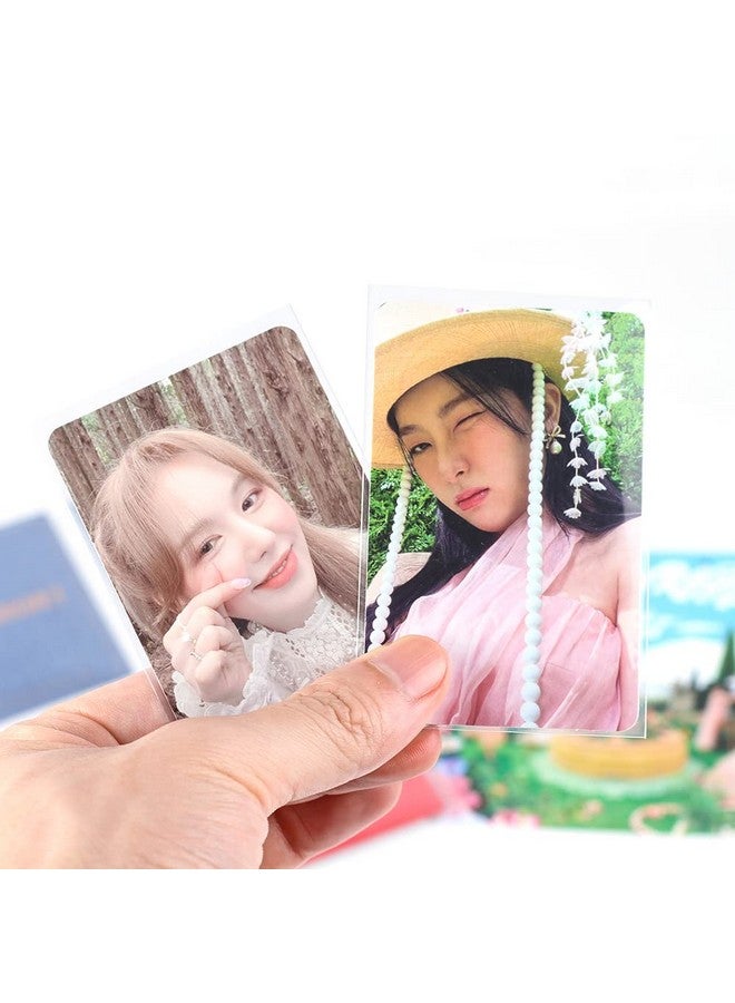 baskiss Baskiss 100 Packs Photocard Sleeves, 58 x 89 mm Thick 200 Microns Idol Card Protector Trading Shield for 3 inch Polaroid Kpop Album MD Photo  - Image 2