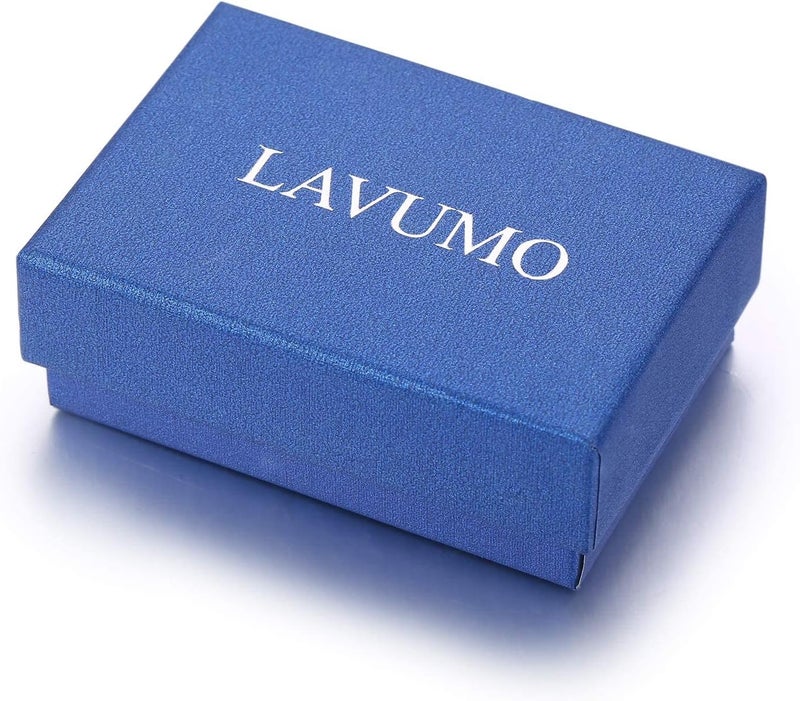LAVUMO Matching Promise Rings for Couples Love You Forever Wedding Bands Sets for Him and Her Half Heart Rings Stainless Steel 6mm with Box Comfort Fit - Image 2