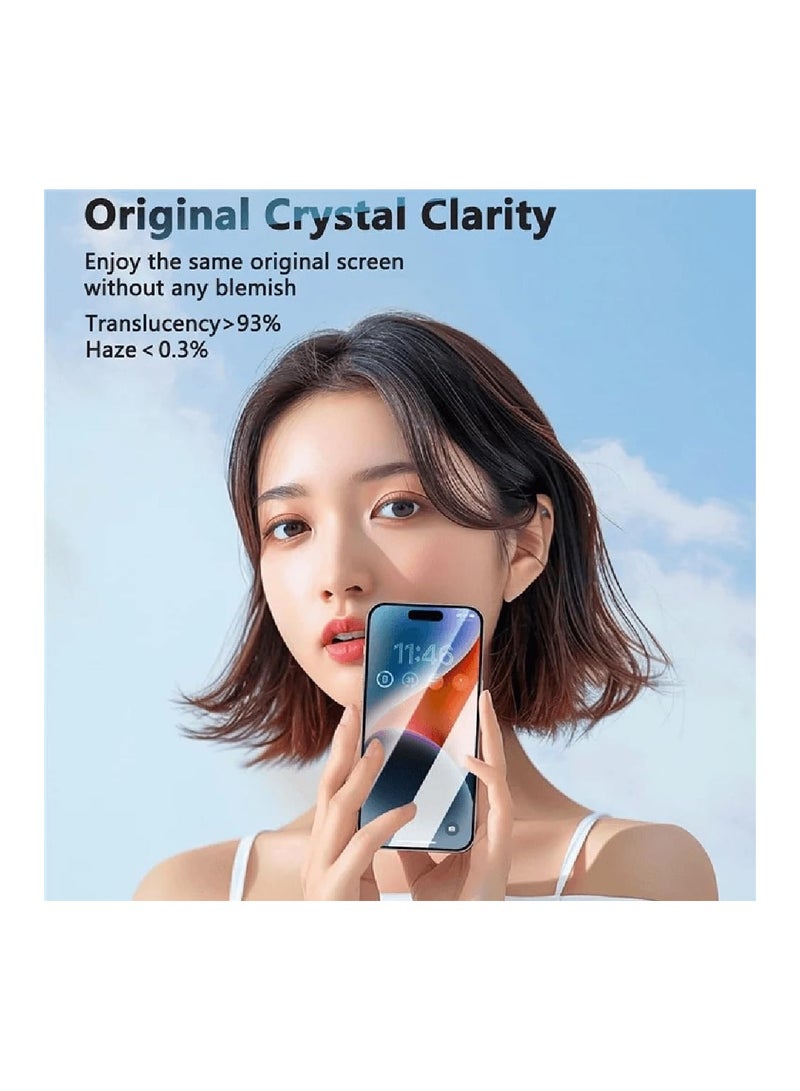 IPhone 16 Pro Max ESD Anti Static 9H Premium Tempered Glass Screen Protector With Black Frame - Image 4