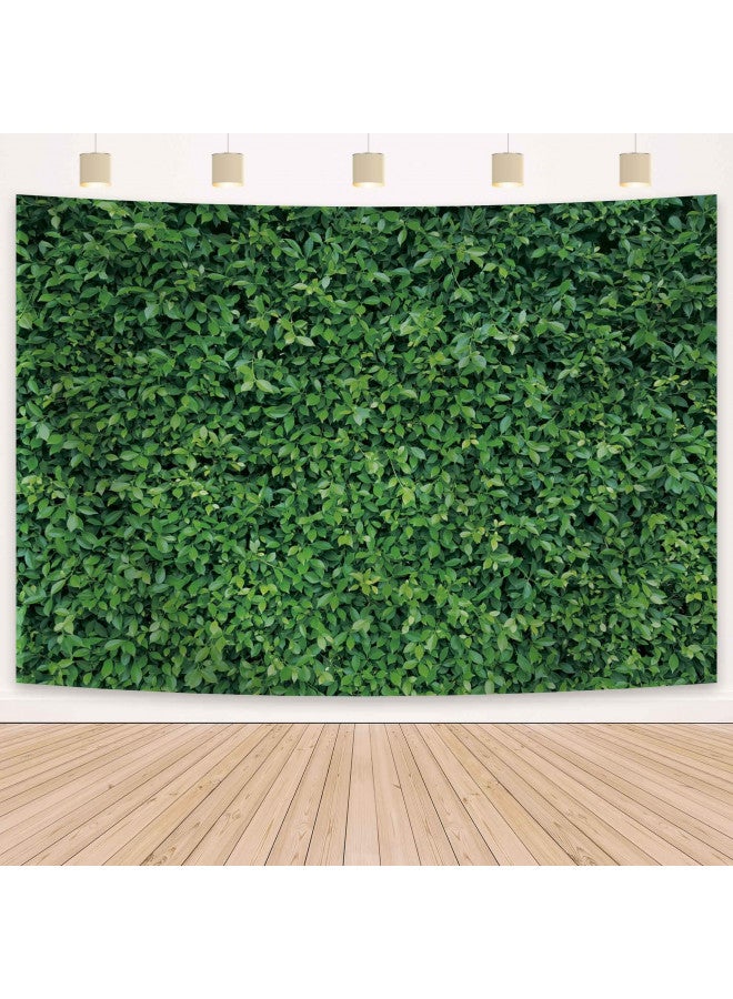 Msocio 7x5ft Polyester Spring Greenery Leaves Grass Nature Photography Backdrop Green Grass Background for Birthday Wedding Safari Dinosaur Baby Shower Party Decorations Banner Portrait Photo Booth - Image 3
