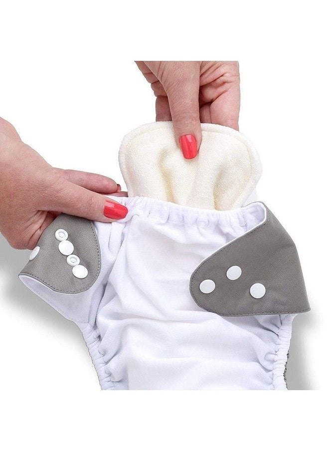 Chinmay Kids - Reusable Baby Washable Baby Cloth Diaper With 3 Layered Micro Fibre Insert Pads (3 Diapers + 3 Insert Pads) (Assorted Colours) - Image 1