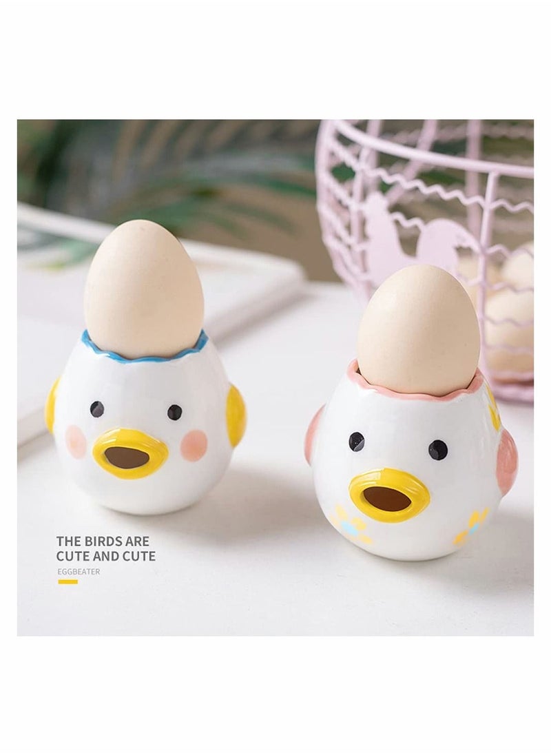 SYOSI Egg Separator, Cartoon Vomiting Chicken Egg White Separator Novelty Funny Portable Kitchen Gadgets Baking Tool Egg White for Kitchen, Bakery, Ceramics (1Pcs, Yellow)  - Image 5