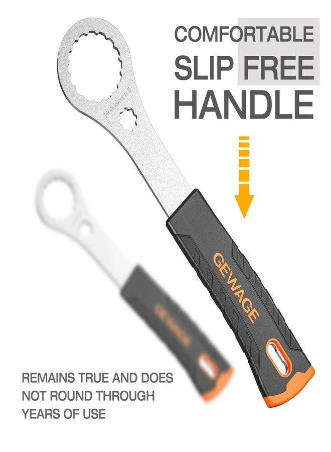 GEWAGE Bicycle Bottom Bracket Tool - Bottom Bracket Removal Install Tool Compatible with Shimano Hollowtech II/BB9000, BBR60,12X46MM - BB Remover with Crank cap wrench (FIT HOLLOWTECHII) - Image 2