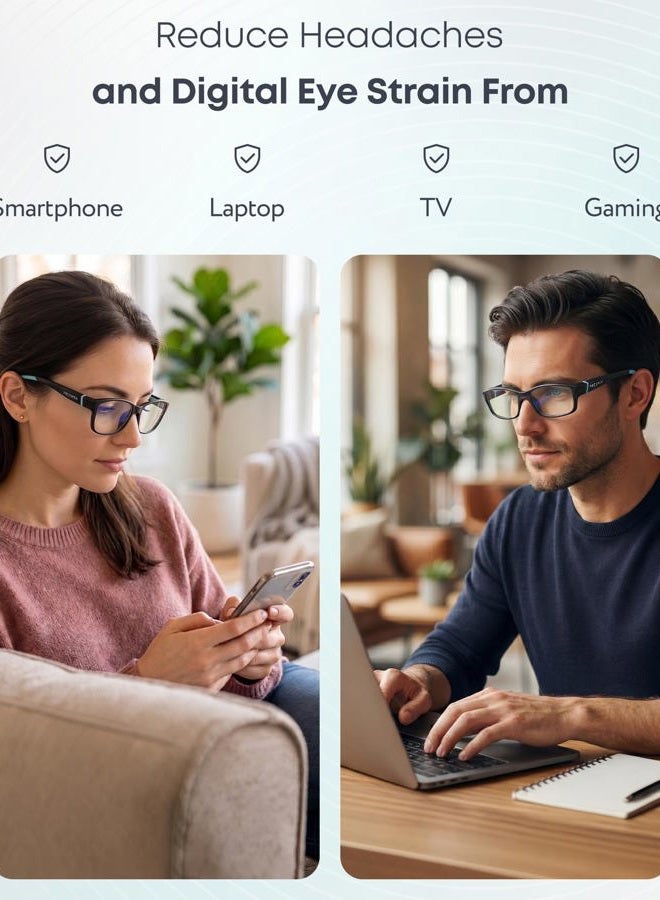 PROSPEK Computer Glasses - Blue Light Blocking Glasses - Peak - Image 5