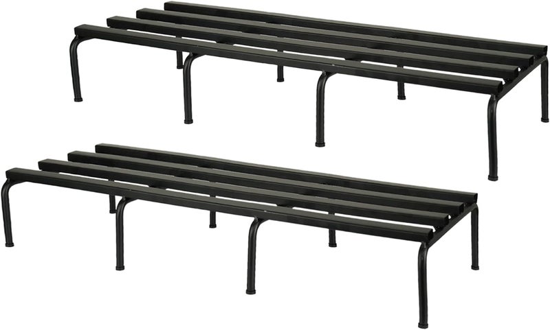 DECOWORLD || Metal Planter Stand || Plant Stand for Pots|| Outdoor Plant Stand || Black (Set of 2) - Image 1