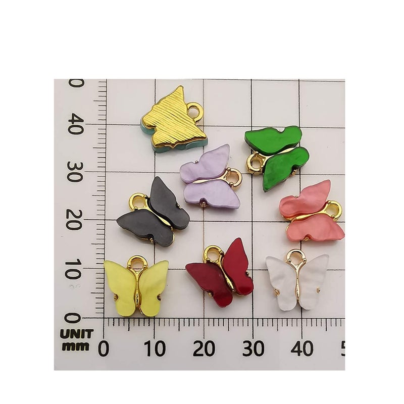 SOLARAE 24PCS Butterfly Charms Assorted Gold New Tiny Acrylic for Jewelry Making Necklace Bracelet Earring, Lead and Nickel Free, Cute, 12 x 12mm, Fashion, Creative, Gorgeous and Classy - Image 5