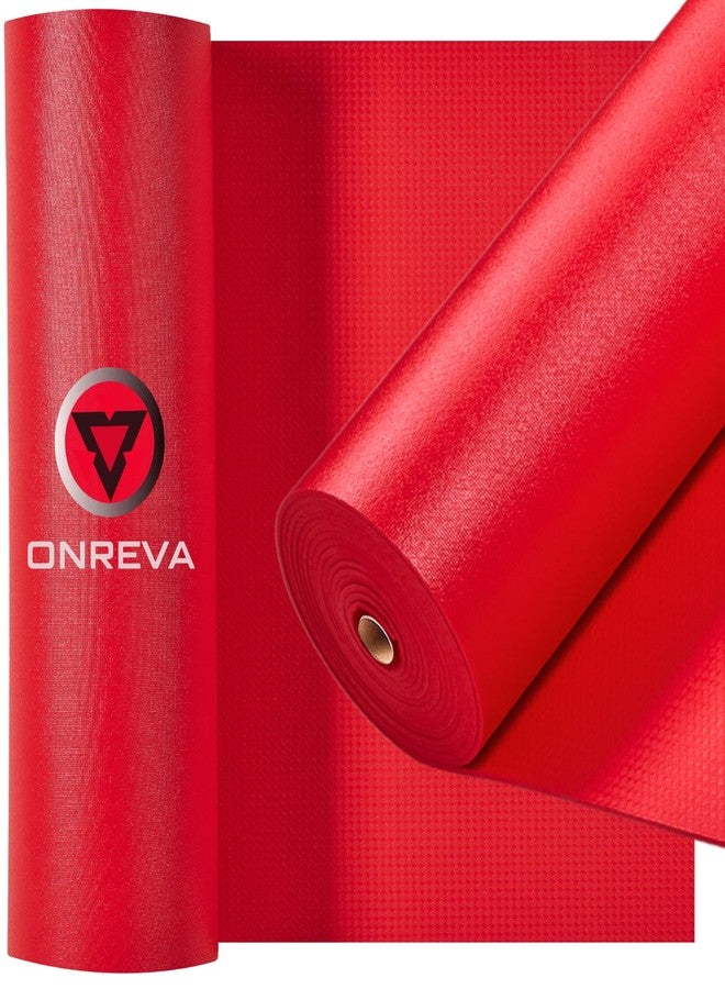 ONREVA Tool Box Liner 24 inch Wide x 24 ft Large, Thick Heavy Duty Toolbox Drawer Liners, Rolling Tool Chest Foam Mat, Shelf Rubber Mat, Non-Slip Organizer Pad for Cabinet Workbench, Red - Image 1