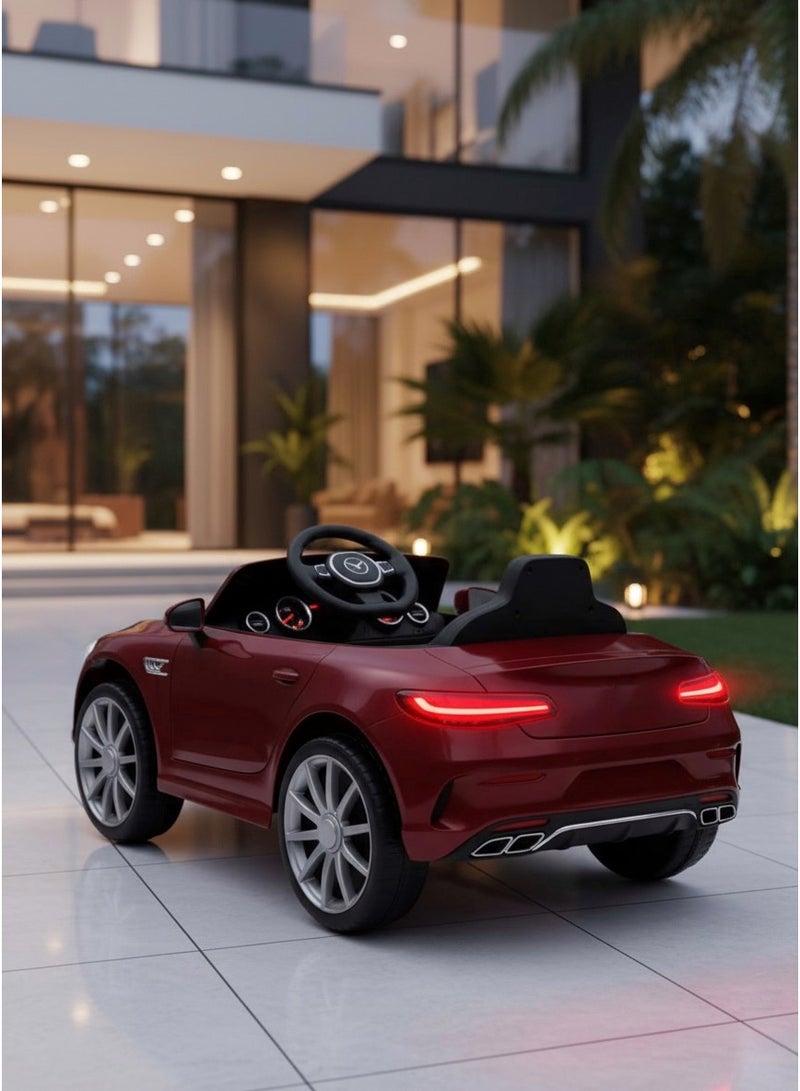 12V Electric Car for Kids with Two Motors - Remote Control, Bluetooth and LED Lights - Image 3