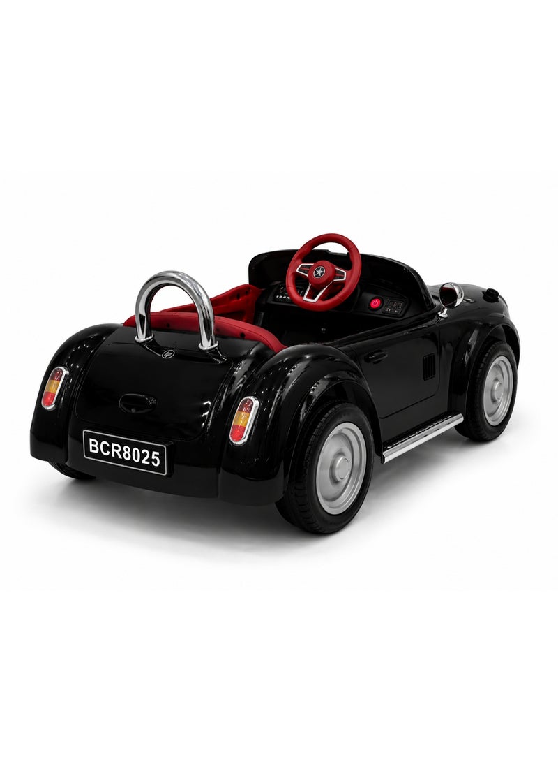 Kids Electric Ride On Car with 2.4G Remote Control, 12V Rechargeable Battery, LED Lights, Bluetooth, USB Music - Classic Luxury Design - Image 3