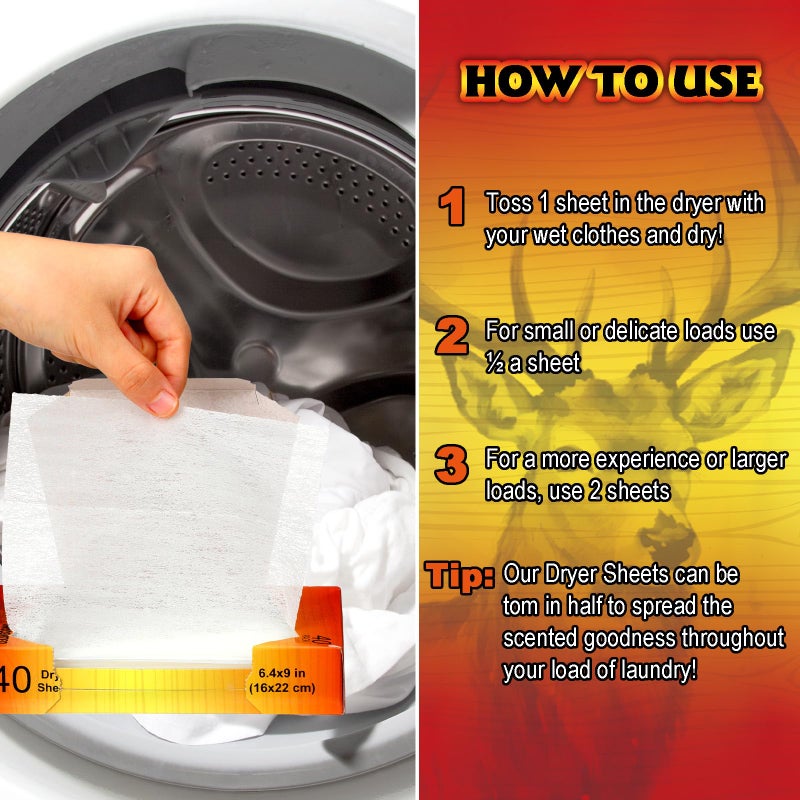 Wovnet 4 Packs 160 Sheet Scent Elimination Dryer Sheets for Hunting Scent Free Dryer Sheets Hunting Fabric Softener for All Fabrics Clothes(Modern) - Image 3