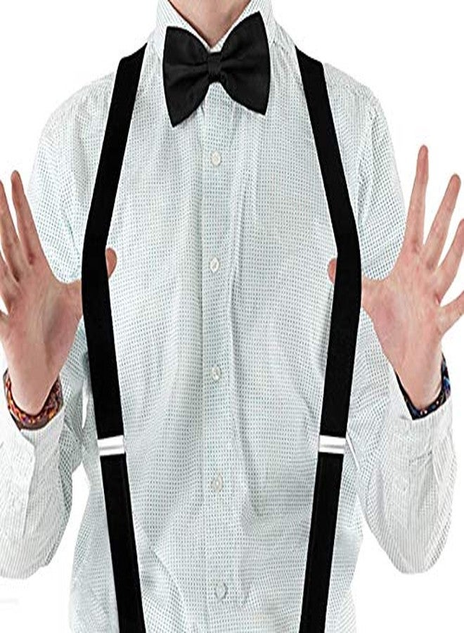 Malvina مجموعة مالفينا للأولاد من حزام معلق أسود عادي وربطة عنق سوداء - Image 5