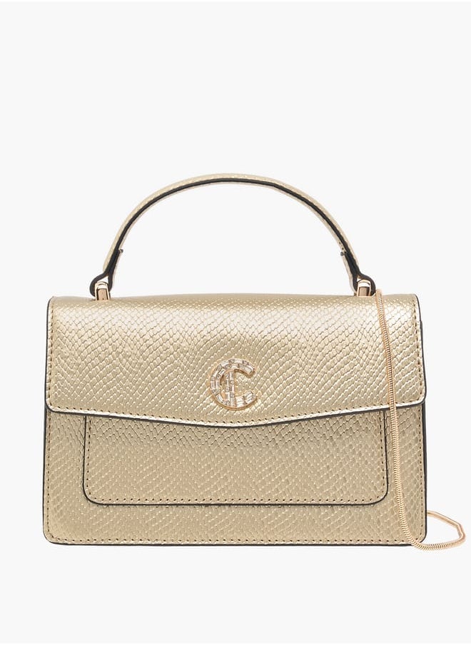 Le Confort Women Textured Satchel Bag with Magnetic Closure  - Image 1