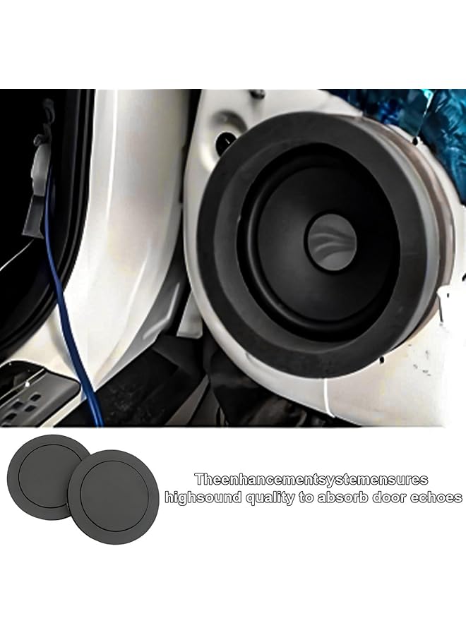 NALACAL 6.5" Foam Speaker Enhancer, Self Adhesive Speaker Fast Rings, Bass Blocker Kit, Car Door Foam Speaker Fast Rings, Universal High Rebound Bass Speaker Rings Blocker Pad, Car Accessories, 4Pcs - Image 2