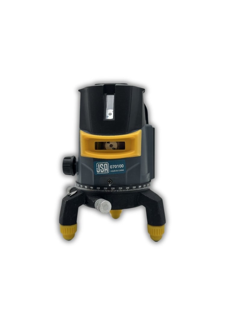 JSA Professional 5-Line High-Precision Laser Level with Auto-Leveling and Adjustable Base - Image 1