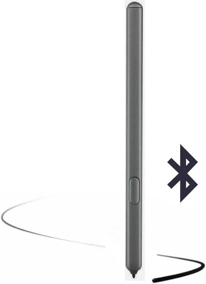 JMBTQ قلم ستايلوس جالاكسي تاب إس 6 (مع بلوتوث) بديل لـ Samsung Galaxy Tab S6 SM-T860 جميع الإصدارات قلم ستايلوس لمس S Pen + رؤوس/أطراف (رمادي) - Image 1
