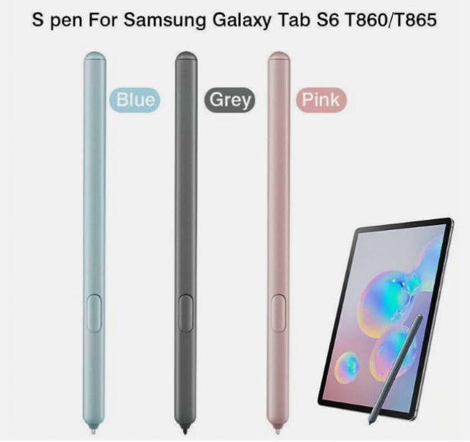 JMBTQ قلم ستايلوس جالاكسي تاب إس 6 (مع بلوتوث) بديل لـ Samsung Galaxy Tab S6 SM-T860 جميع الإصدارات قلم ستايلوس لمس S Pen + رؤوس/أطراف (رمادي) - Image 3