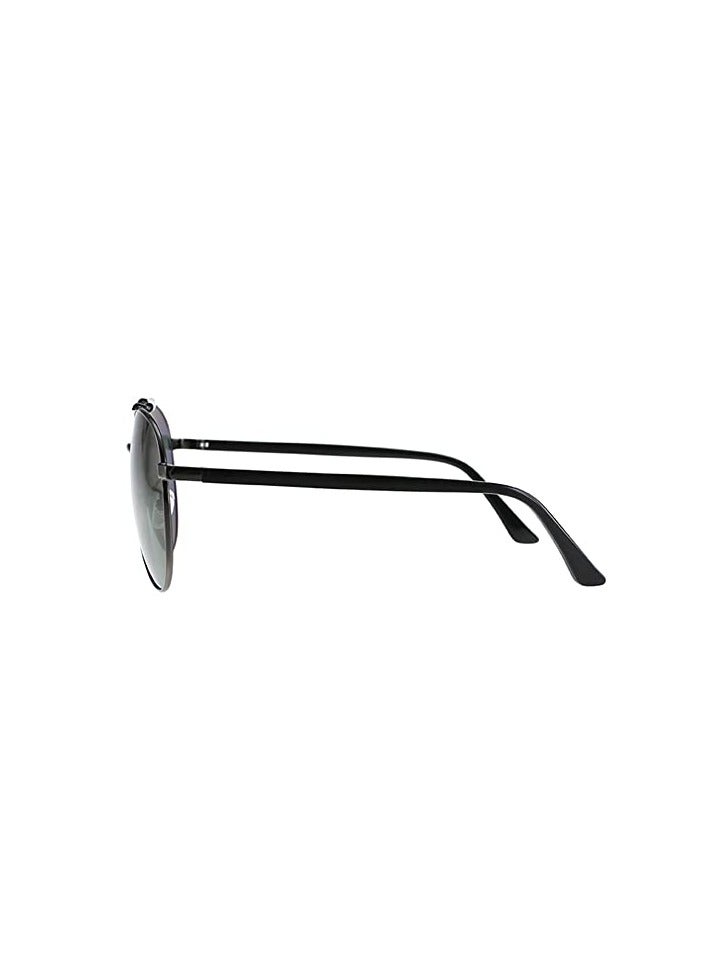 Radar Men's Grey Aviator Metal Polarized Sunglasses - Image 4