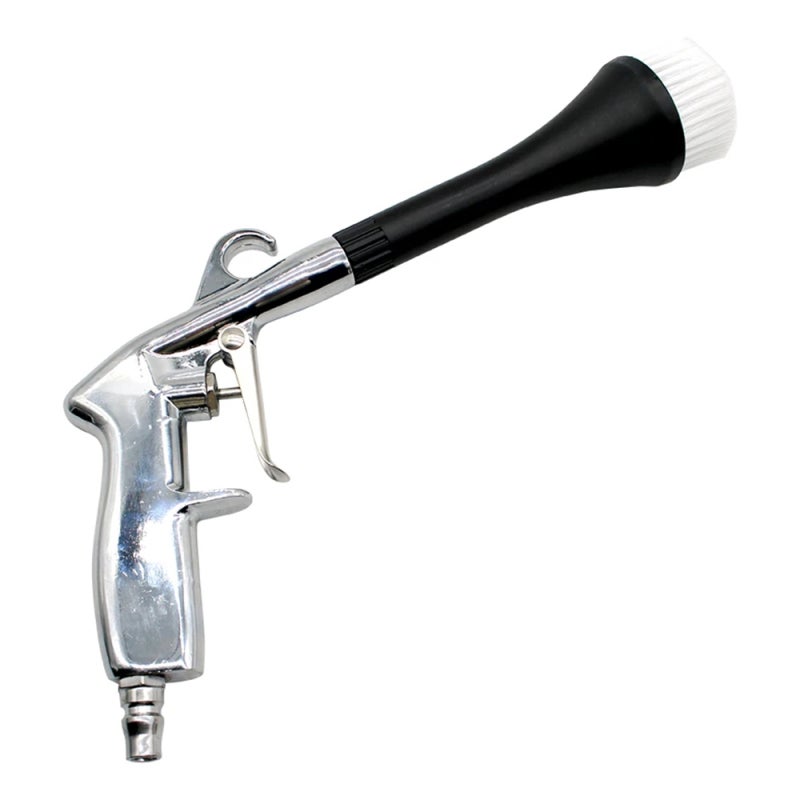 High Pressure Car Cleaning Tool: Silver & Black Ergonomic Handle - One-Button Operation Air Blow for Car Interior, Machinery, Home Appliance & Furniture Cleaning - Image 4